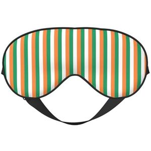 Zijde als Ierse Vlagdruk Zacht Slaap Oogmasker Comfortabele Blinddoek Regelbaar Oogmasker voor Slaap