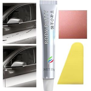 Raxove Carrosserievuller, verfplamuur voor krassen | 15g fijne plamuur voor autolakkras | Automotive Onderhoud Snelvormplamuur voor vrachtwagens, minivans, caravans, terreinwagens, SUV's