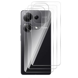 GIOPUEY 3 stuks rugbeschermer compatibel met Redmi Note 13 Pro 4G, flexibele TPU, ultradun, krasbestendig, hoesvriendelijk, rugbeschermfolie voor Redmi Note 13 Pro 4G - transparant