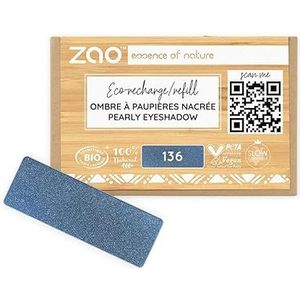 ZAO Oogschaduw parelmoer navulling Night Blue 136