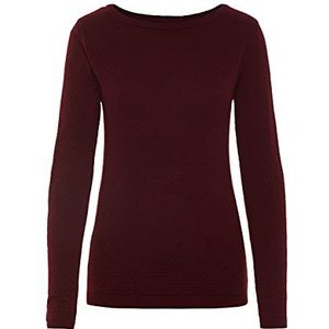 VERO MODA VMCARE Dames Structure Longsleev O-Neck Blouse Ganoos Pullover, Port Royale, XL (EU)
