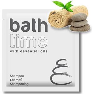 GPQ Bath Time Shampoo, 400 stuks x 8 g, 94% natuurlijke oorsprong, met conditioner, zonder parabenen, hotel, vakantiewoning, B & B, gemaakt in Spanje