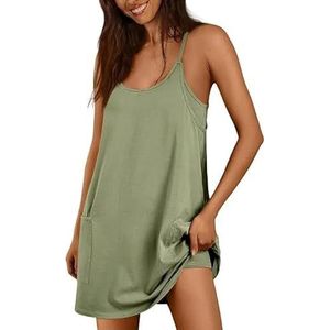 BANGHA Jumpsuits voor dames, zomer, casual, modieus, casual, tanktop, shorts, tweedelige set, zomer, mintgroen, L