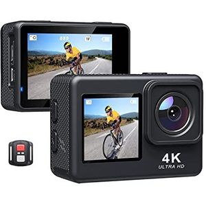 Actiecamera 60fps 4K Actie Camera 16MP 2.0 Inch LCD EIS 4x Zoom Video-opnamen 30m Waterdicht Go Sports Helm Pro Cam(With 64G SD Card)