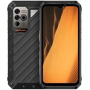 Ulefone Power Armor 19 Outdoor mobiele telefoon zonder abonnement, 108 MP Triple camera, 12 GB + 256 GB, 6,58 inch 120 Hz FHD+, IP68 waterdicht, Android 12 smartphone Dual SIM, thermometer, draadloos