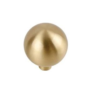 UIHMSWYAL Eenvoudige kledingkast sferisch messing handvat lade kledingkast deurklink Scandinavisch licht luxe gouden koperen handvat (maat: koperkleur 8066 24 diameter)