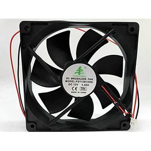 12V 120MM Fan - DC 12V 0.50A 12025 Gale Volume Fan for PC, and Electronics