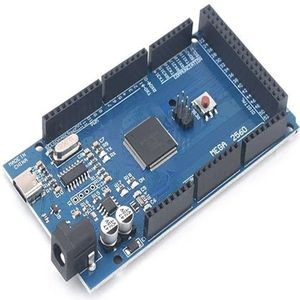 GERUI Voor Mega-2560-R3 board, voor Mega-2560 ontwikkelingsboard, compatibel met 2560 R3 module, 6,5 ~ 12 V, compatibel met Arduino. met USB-C-aansluiting, ontwikkelingsboard compatibel