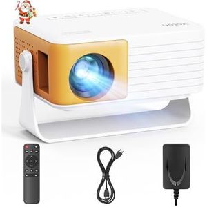 YOTON Y3 Mini Projector, Draagbare Projector Met Beugel, 720P Native, 18.000 Lumen, Geschikt Voor Thuisbioscoop in De Slaapkamer