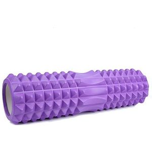 Holle Yoga Kolom Milieubescherming Foam Roller Spier Ontspanning Massage Roller Yoga Fitness Fascia Bar Stick(Purper)