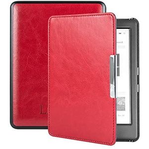 Lunso - Geschikt voor Kobo Glo/Glo HD/Touch 2.0 hoes (6 inch) - sleep cover - Rood