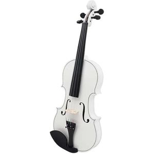 violino professionale 4/4 Viool Witte Massief Houten Vioolset Met Kofferaccessoires Professionele Snaarinstrumenten Viool Voor Oefenen (Color : White)