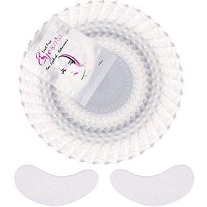 50 pairs Eye Pads Eye Pads Professional Eye Gel Patch with Dynamic Fit for Eyelash Extension Eye Extensions Eyelash Beauty, Lint-Free(Silver Beauty Head)