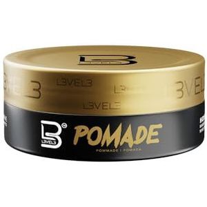 L3 VEL3 Pomade - briljante glans aan geïnfuseerd met keratine, bevordert gezond haar, vlokvrije formule, droogt licht en schoon, verpletterende geur, extreme