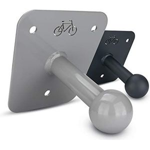 HEYBRO® Universele wandhouder voor fietsendrager, inclusief bevestigingsmateriaal, optimale en stijlvolle houder voor je fietsendrager, een blikvanger in elke garage en kelder
