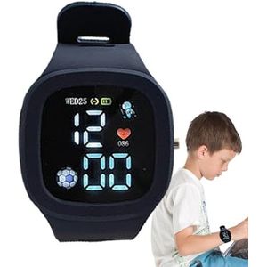 Gmokluytw Digitaal horloge voor kinderen | Sport digitaal kinderhorloge | Glow-in-the-Dark Vierkant Kleurrijk led-display kinderhorloge, siliconen multifunctionele digitale horloges, verjaardag voor