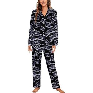 Girl Love Parkiet Lange Mouw Pyjama Sets Voor Vrouwen Klassieke Nachtkleding Nachtkleding Zachte Pjs Lounge Sets