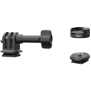 Voor PGYTECH Actiecamera Quick Release Set 1/4 Interface Dual-Lock Adapter Mount Base voor GoPro Insta360 voor DJI Osmo Action Smartphone
