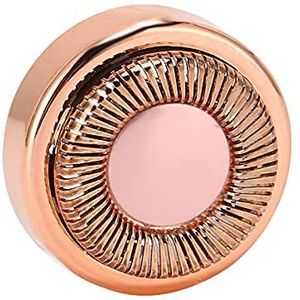 ZJchao Vervangende hoofden voor gezichtshaar voor vlekkeloze haarverwijderaar, haarverwijderaar voor dames, elektrisch lichaamshaarscheermes, machinekop, roze gouden vervangende hoofden, vlekkeloze