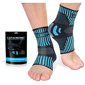 Enkelsteunbrace - Ademend - 2 Pack - Anti-slip Enkelcompressie Mouw Sokken - Voor Gewrichtspijn