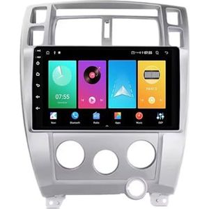 Android 14.0 2 Din Autoradio 9"" Touchscreen Auto Stereo voor Hyundai Tucson 2004-2009-[Ingebouwd CarPlay/Android auto/DSP/GPS]-Support MIC/Stuurbediening/Bluetooth 5.0(A,P2 WIFI 4-Core 1G+32G)