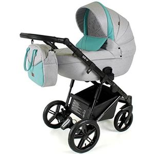 SaintBaby Silver Sea OX-03 Kinderwagen, buggy, set babyzitje, Isofix Optioneel, 12 kleuren, 3-in-1 met babyzitje