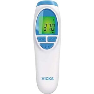 Vicks VNT200EU thermometer met No Touch-technologie (klinisch geteste nauwkeurigheid, Fever InSight, Silent Modus, snelmeting)