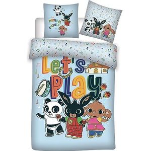 Bing Dekbedovertrek Let's Play - Peuterdekbedovertrek - 100x135 cm - Sloop 40x60 cm - Katoen