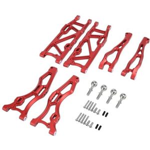 IWBR 6 Stuks for Achter Draagarm Set Fit for Arrma 1/8 Kraton Notorious Outcast Talion RC Auto Upgrade Onderdelen (Size : Red)