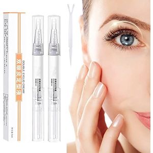 Double Eyelid Defining Cream, Double Eyelid Cream, Natural Waterproof Double Eyelid Glue, Invisible Double Eyelid Shaping Cream (2 Pcs)