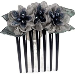 Haarkammen Bruid Haarkam Bruid Rose Flower Hair Side Comb Simple Hair Comb Simple Clip Hoofddeksel Hair Clip Comb For Women Girls Haarkam Bruiloft Haar Kam (Color : G, Size : One size)