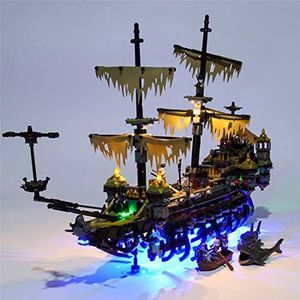 FADF Led-verlichtingsset voor Lego Pirates of the Caribbean 71042 Silent Mary, niet inbegrepen Lego model