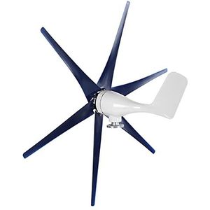 6 Blade Professionele Windturbines Kleine Windmolen Generator 800W Industriële Machines Machine Wind Generator Kit:(blauw 24V)