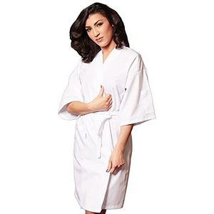 fratelliditalia Kimono/kittel/pak voor schoonheidsspecialisten/kappers/masseurein zwart XXL