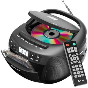 KLIM - CD-speler - Met Audiocassettespeler - Bluetooth - Stereo - AM/FM-radio