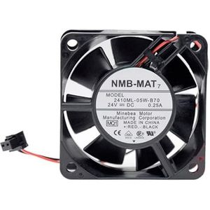 24V inverter fan 2410ML-05W-B70 6025 0.25A 2-wire server fan