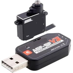 VLALAMNO A06CLS V2 3.0KG 15T Programmeerbare Coreless 7g Afstandsbediening Servo Korte Kabel (Combo Set 1)