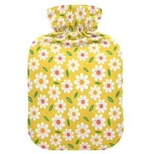 LI ZHI XIN PVC warmwaterkruik met fluwelen deksel 1L 2L kleine middelgrote bloemen bloemen patronen