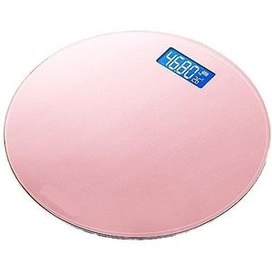 Kleine Digitale Weegschaal Elektronische Lichaamsprecisieweegschaal Vloer Badkamer Huisartikelen Gemakkelijk Te Gebruiken(Pink)