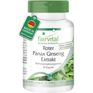 Fairvital | Rode Panax ginseng extract capsules 400mg - HOOG GEDOSEERD - VEGAN - 90 capsules - C. A. Meyer