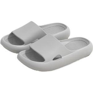 Cloudies slippers voor dames, Zomer for mannen | Lichtgewicht en comfortabele schoenen for in de badkamer | Binnen- en buitengebruik voor dames en heren | House Slides douchesandalen(Gray,49 EU)