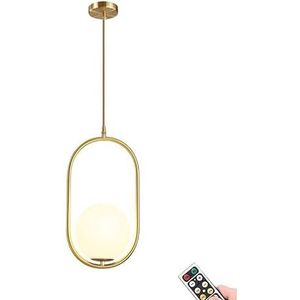 KEFA Niet bedraad batterij aangedreven hanglamp, geen draad Mid Century hanglamp glazen plafond opknoping verlichtingsarmatuur met witte bol glazen kroonluchter voor keuken eiland eetkamer slaapkamer