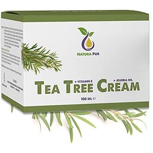 Tea Tree Olie Crème BIO 100ml, vegan - Natuurlijke cosmetica voor de verzorging van de onzuivere huid - Tea Tree Oil Cream