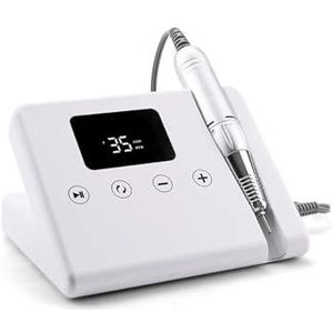 Speciaal telefoonvormig ontwerp, krachtige 45W nagelboormachine met aanraakknop for eenvoudig gebruik op het bureau(White set,UK)