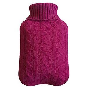 DieffematicRSD Warmwaterkruik 2000 ml Gebreide Wasbare Verwijderbare Warmwaterflessen Grote Warmtebehoud Veilig explosieveilige Warmwaterzakken Levert (Color : Purple)