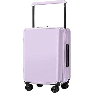 Bagage Koffer Trolley Koffer USB-interface Koffers Trolleybagage Universele Wielen Combinatieslot Ingecheckte Bagage Reiskoffer Handbagage (Color : E, Size : 26 in)