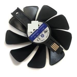 FD10015M12D, CF1015H12D, GPU-ventilator, voor Sapphire RX580 RX480 RX470 RX570 RX 580 480 470 570 voor NITRO, VGA-kaartenkoeling(Black CF1015H12D)