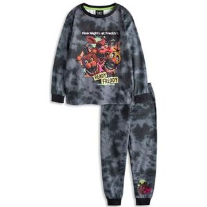 Five Nights At Freddy's jongens pyjamaset | Freddy Chica & Foxy karakter grafische top met lange mouwen en pyjamabroek met lange pijpen voor kinderen in grijs