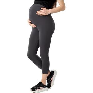 Be Mammy Dames 3/4 Bio-Katoenen Legging BE20-284 (Grafieten, M)