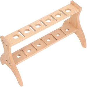 Houten Salon Afschuifhouder Multifunctionele Organizer - Beech Houten Schaar Staan ​​met Meerdere Slots voor Kapsalonaccessoires, Ruimtebesparende Bureauorganisator